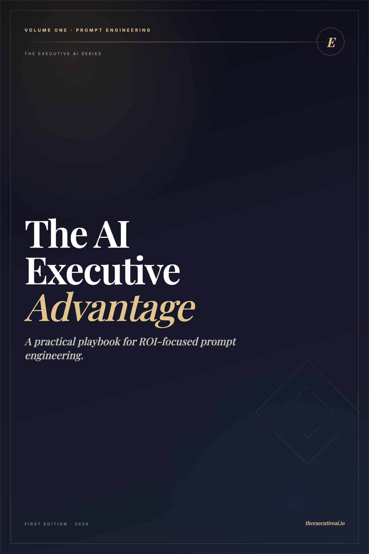 The AI Executive Advantage playbook cover